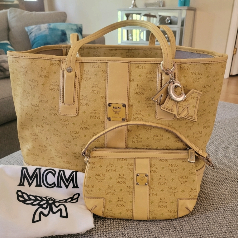 MCM Tote & Pouch & Charm Lot
